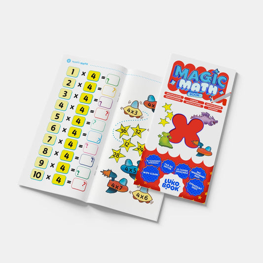 Magic Math 3'lü İlk Matematik Seti - Yaz-Sil Matematik Seti | Toplama, Çıkarma, Çarpma